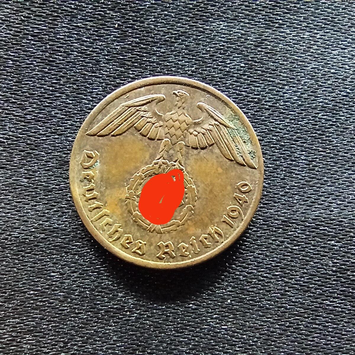 邮泉阁限时拍卖第九场 德国硬币专场二 二战德国1940年1芬尼A版