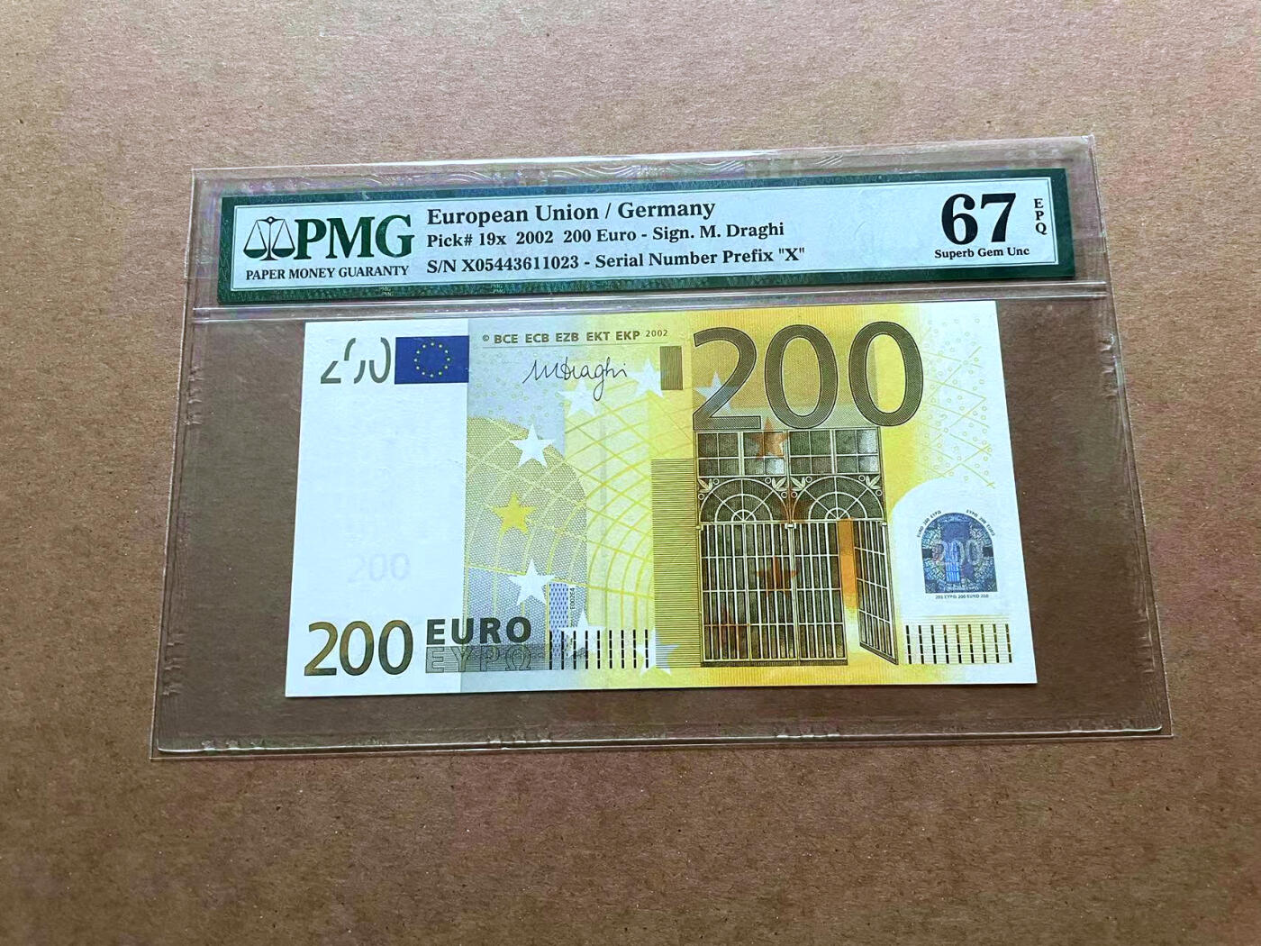 【Blue Auction】✨世界纸币精拍第485期【精】 欧盟 2002年200欧元 PMG67EPQ 高分 