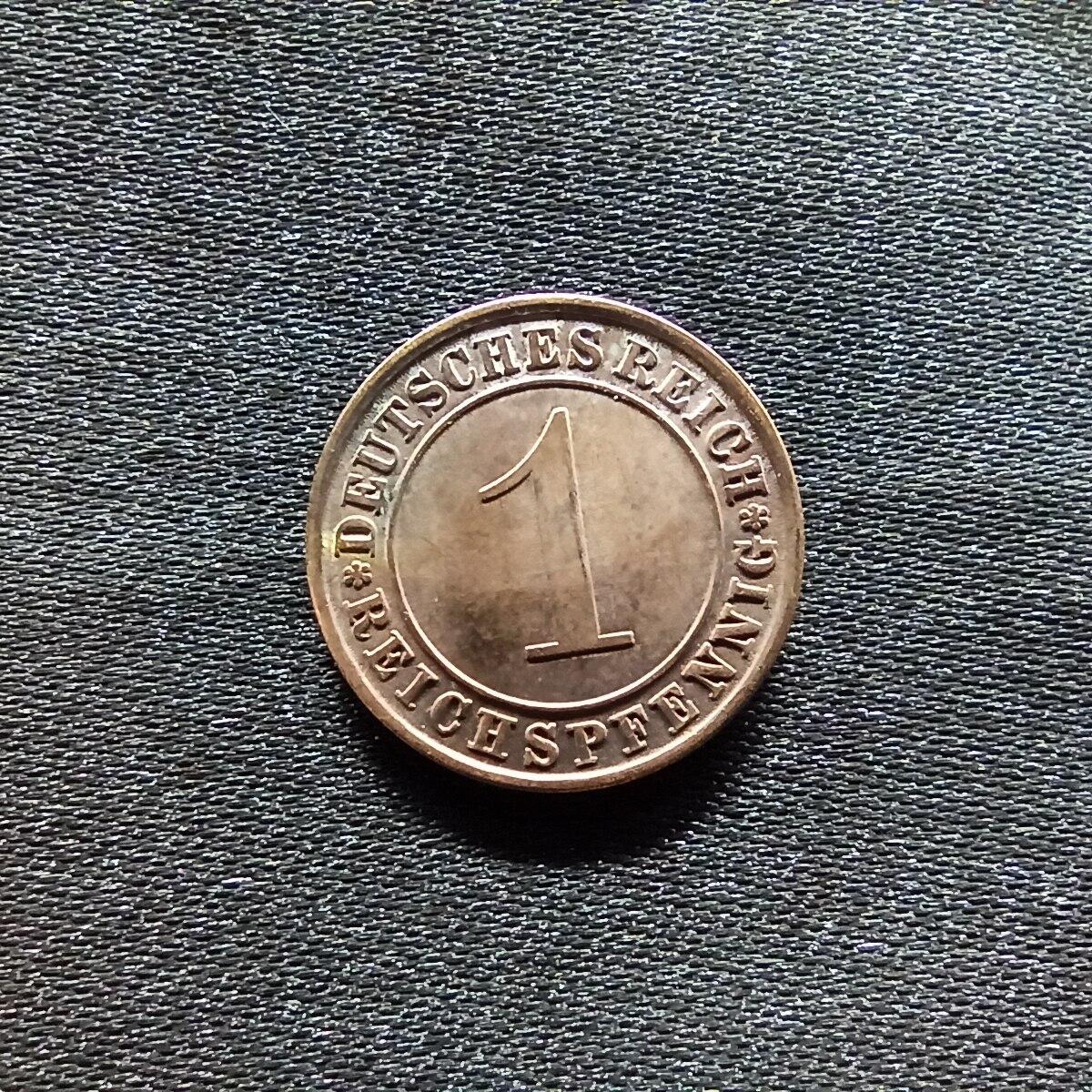 邮泉阁限时拍卖第九场 德国硬币专场二 德国1932年1芬尼A版