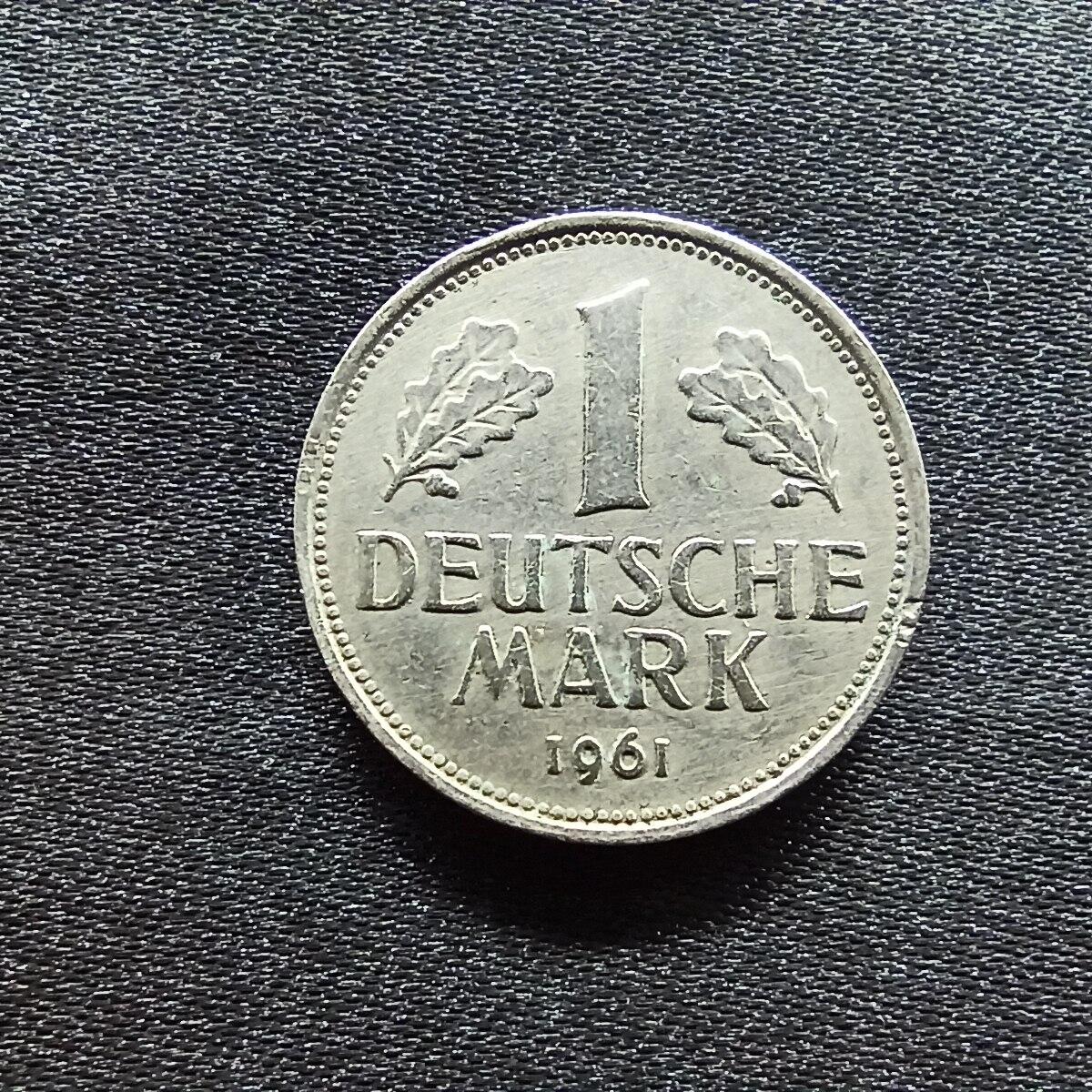 邮泉阁限时拍卖第九场 德国硬币专场二 德国1961年1马克F版