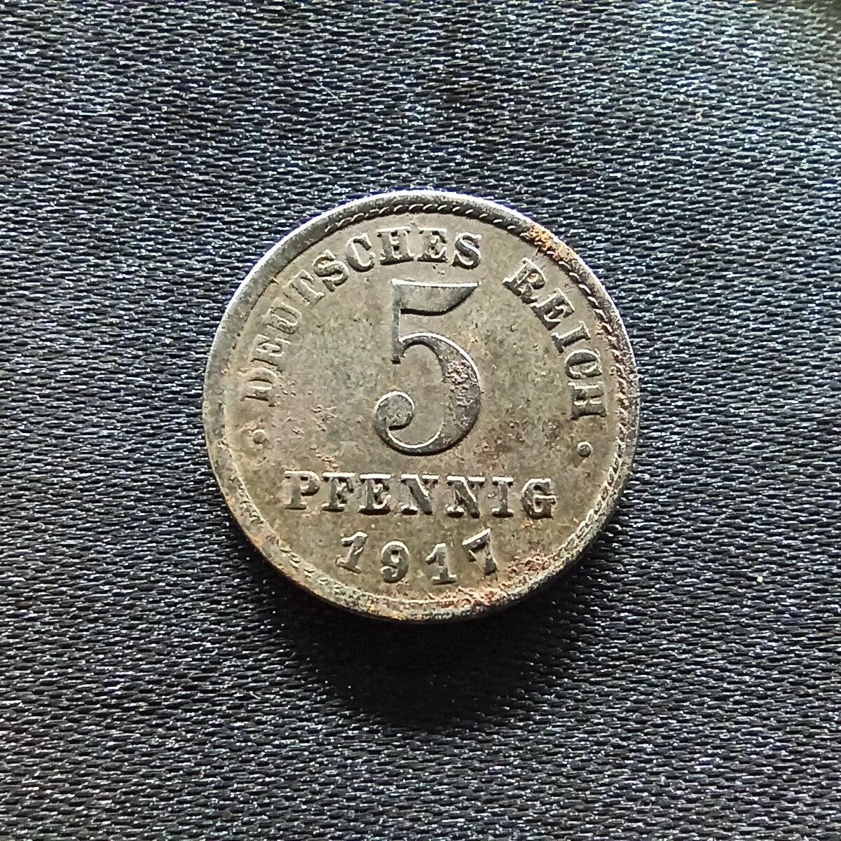 邮泉阁限时拍卖第九场 德国硬币专场二 德国1917年5芬尼E版