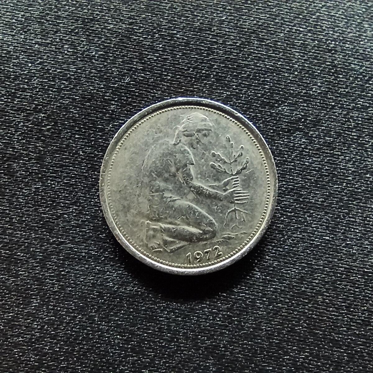 邮泉阁限时拍卖第九场 德国硬币专场二 德国1972年50芬尼F版