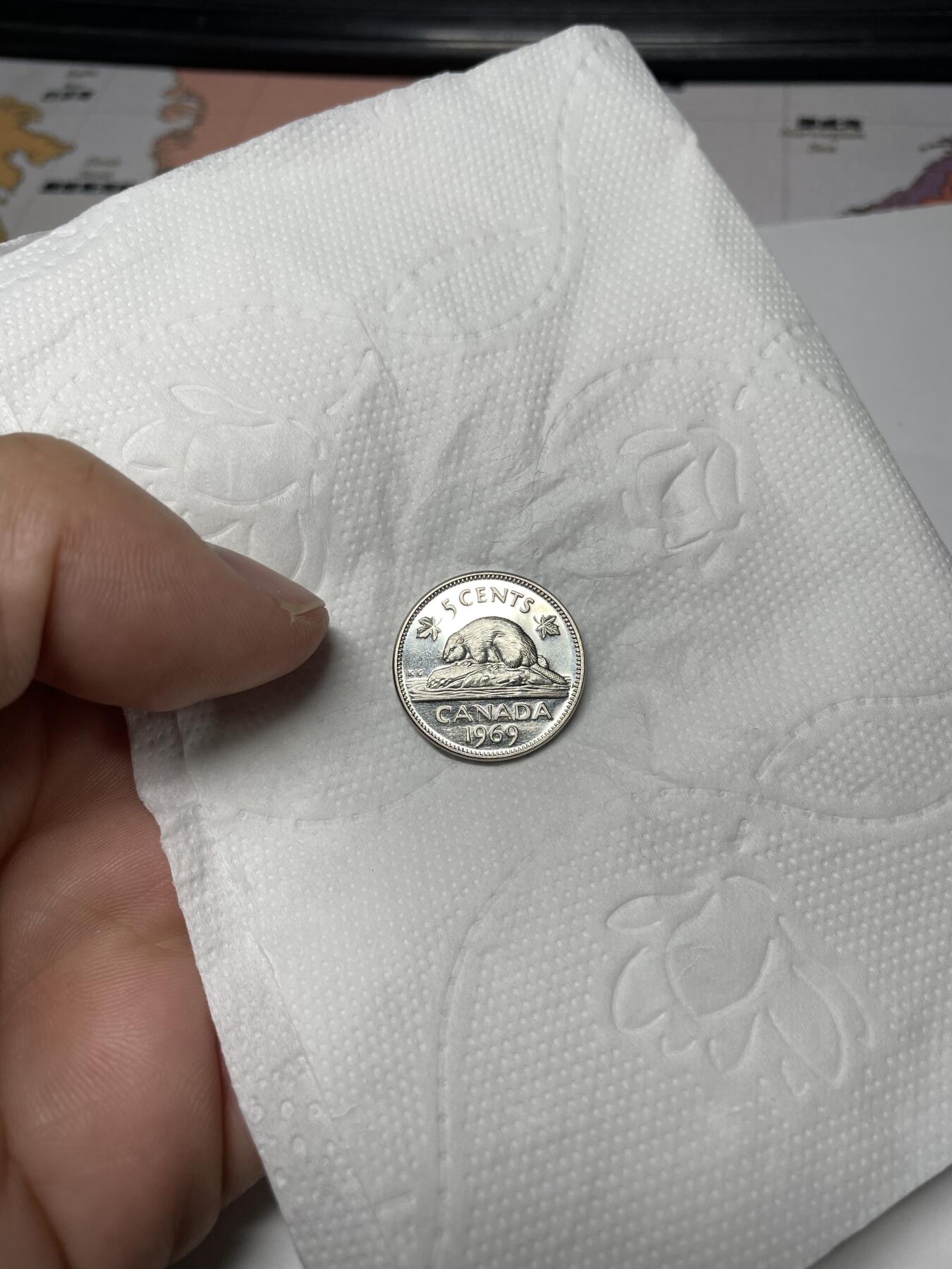 2024年集古藏今外币拍卖第八期-第5场—（总第75拍） 1969年加拿大5分