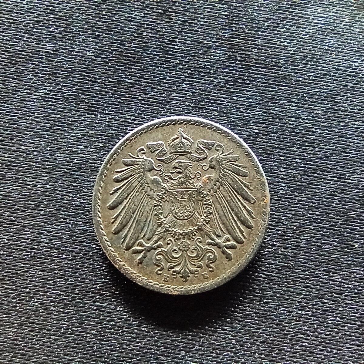 邮泉阁限时拍卖第九场 德国硬币专场二 德国1917年5芬尼E版