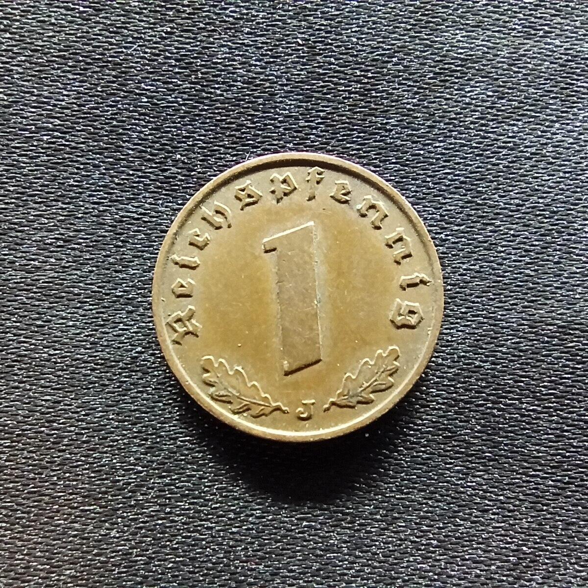 邮泉阁限时拍卖第九场 德国硬币专场二 二战德国1937年1芬尼J版