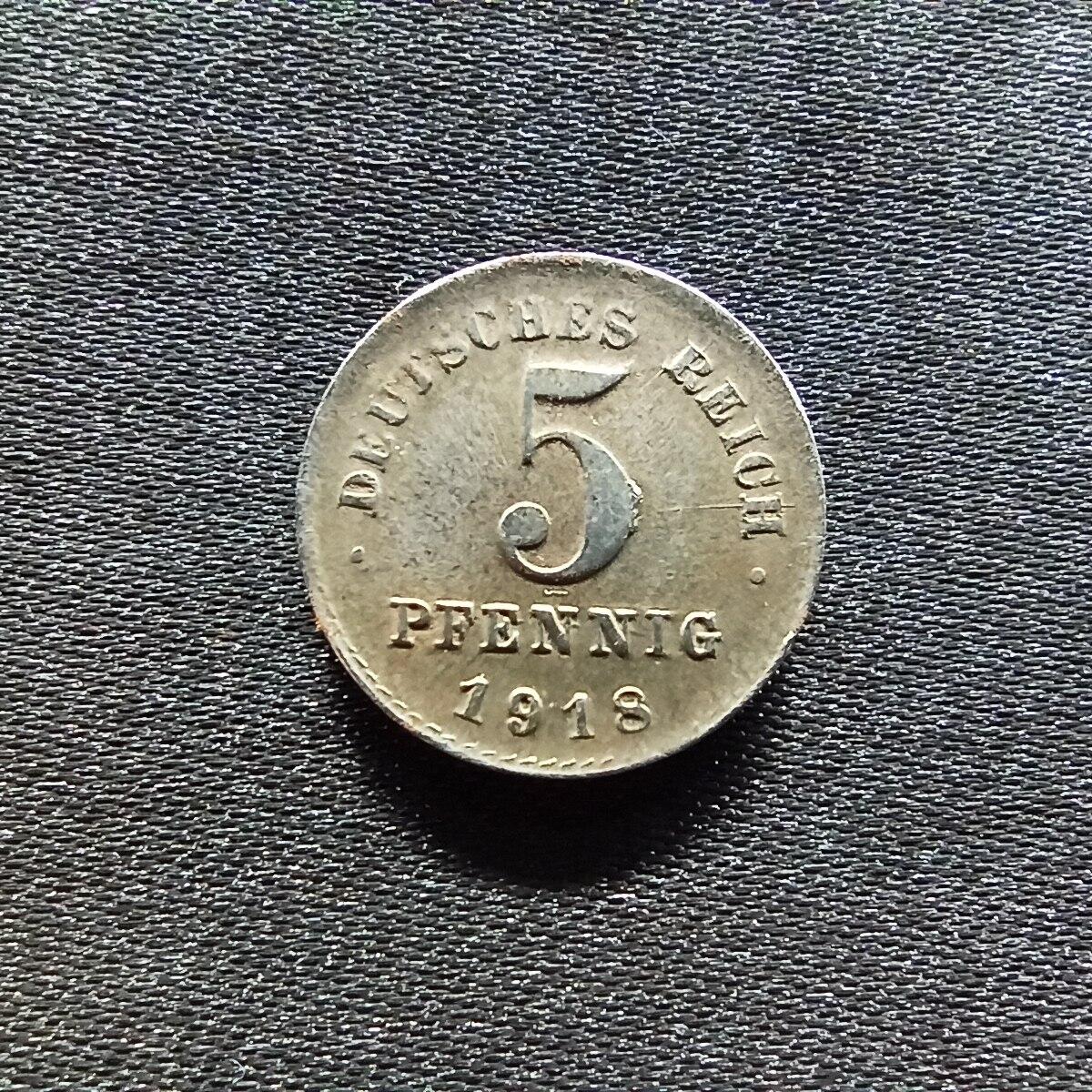 邮泉阁限时拍卖第九场 德国硬币专场二 德国1918年5芬尼D版