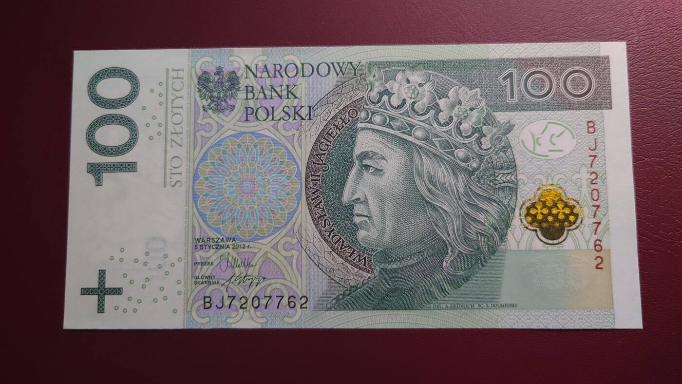 【世界钱币】精选微拍第110期暨2024年第21期  剩余杂货选购 2012年波兰100兹罗提 全新绝品无4尾号762