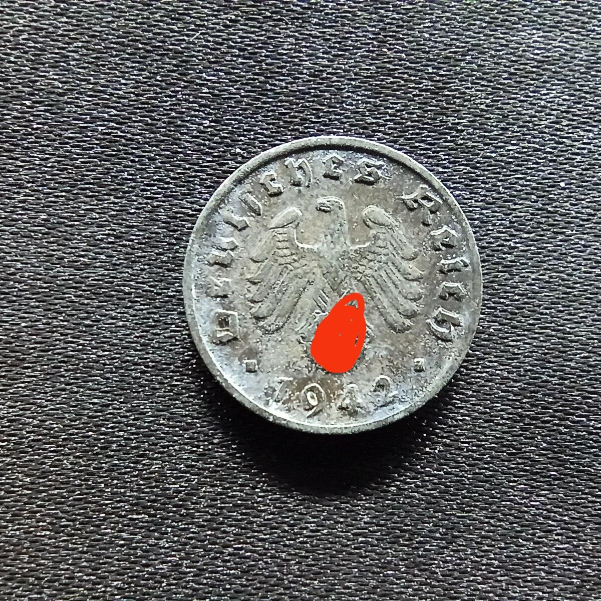 邮泉阁限时拍卖第九场 德国硬币专场二 二战德国1942年1芬尼J版