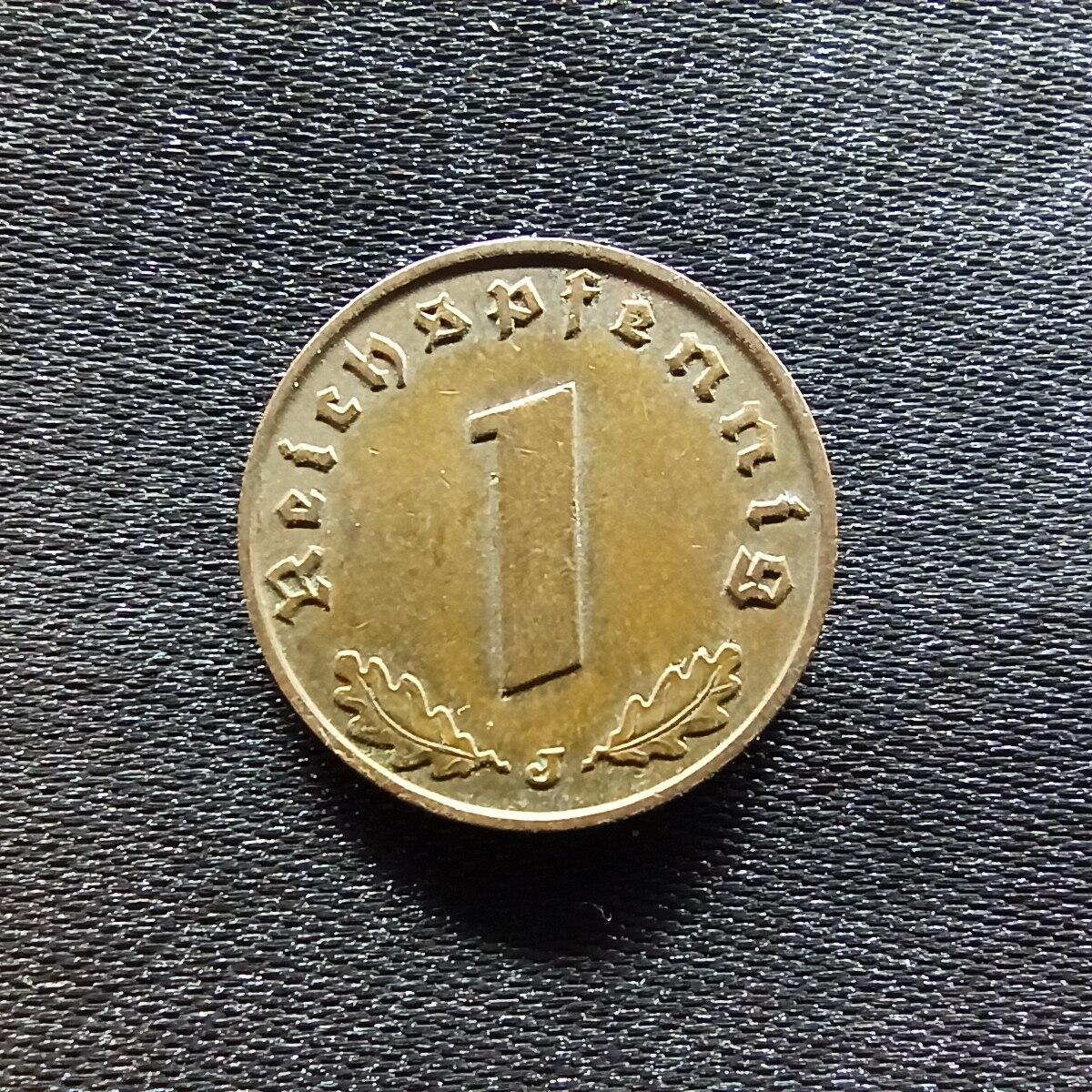 邮泉阁限时拍卖第九场 德国硬币专场二 二战德国1939年1芬尼A版