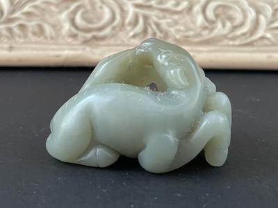 海外回流精品拍卖（五一专场） 法国回流马上有福题材玉件（寓意好）