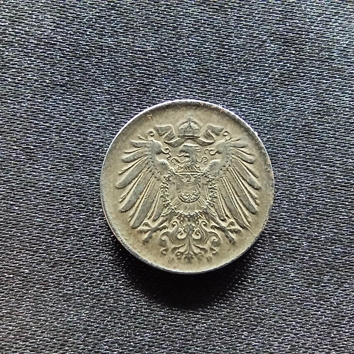 邮泉阁限时拍卖第九场 德国硬币专场二 德国1918年5芬尼D版