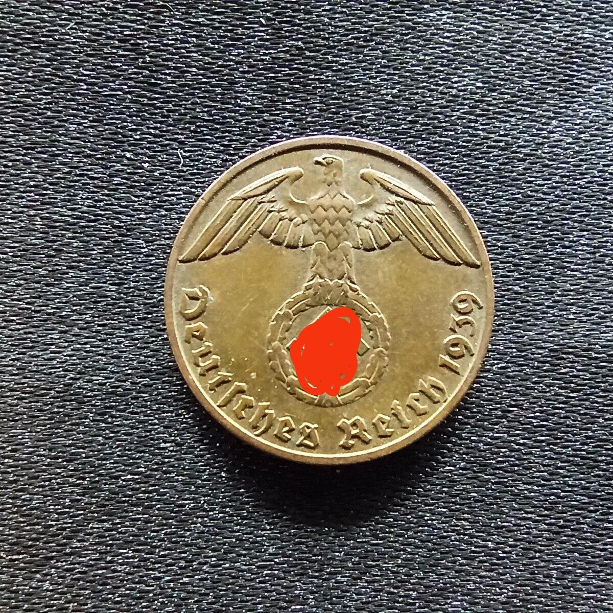 邮泉阁限时拍卖第九场 德国硬币专场二 二战德国1939年1芬尼A版