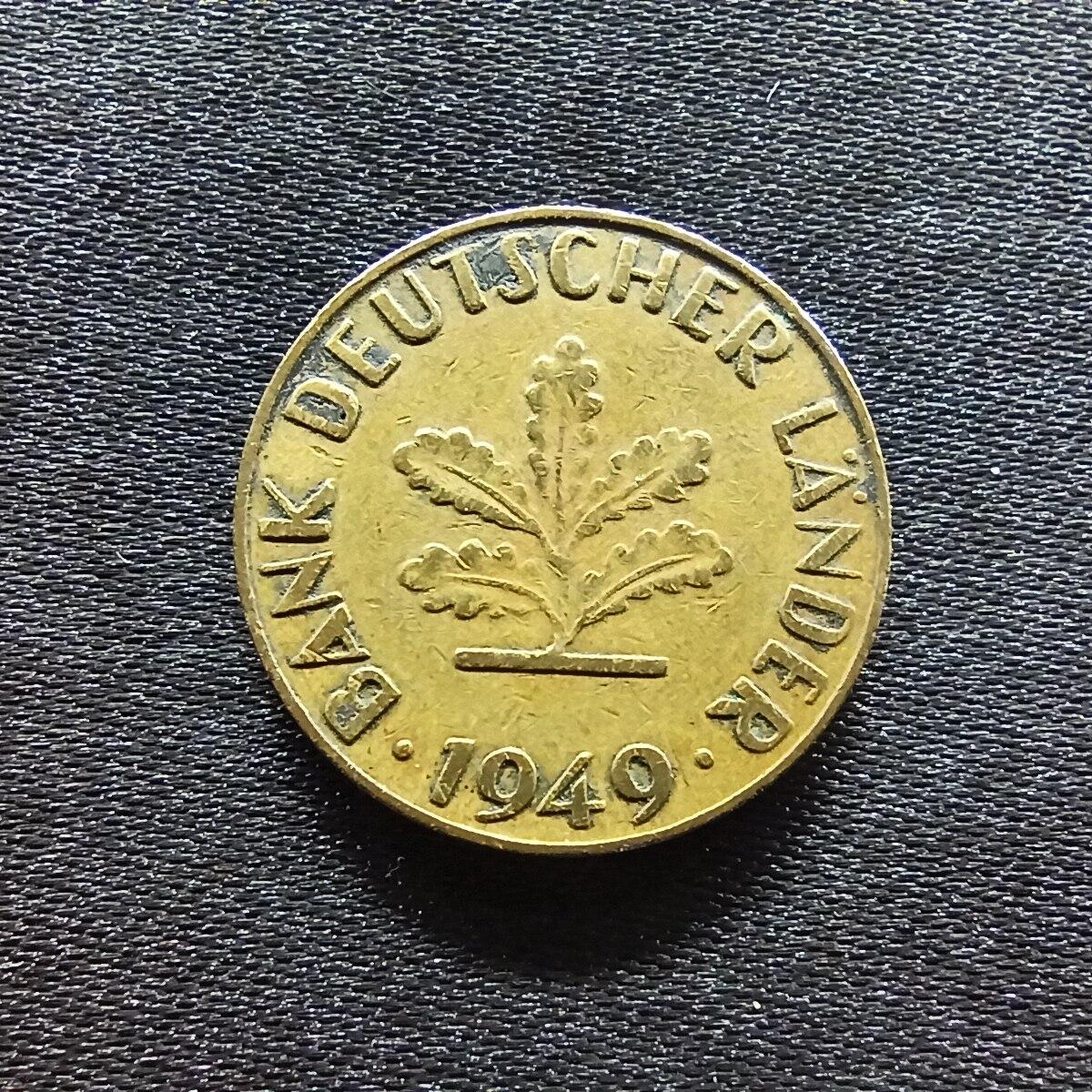 邮泉阁限时拍卖第九场 德国硬币专场二 德国1949年10芬尼J版