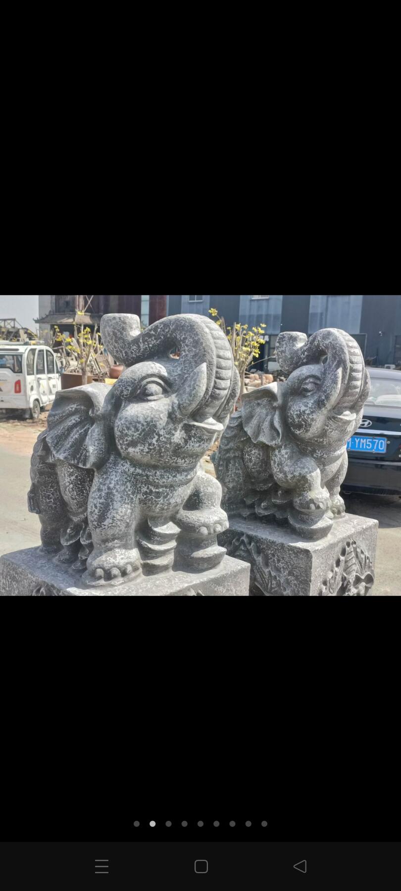 老青石～吉象 纯手工雕刻，刻工精美，会所     酒店      庭院    摆设佳品，全品