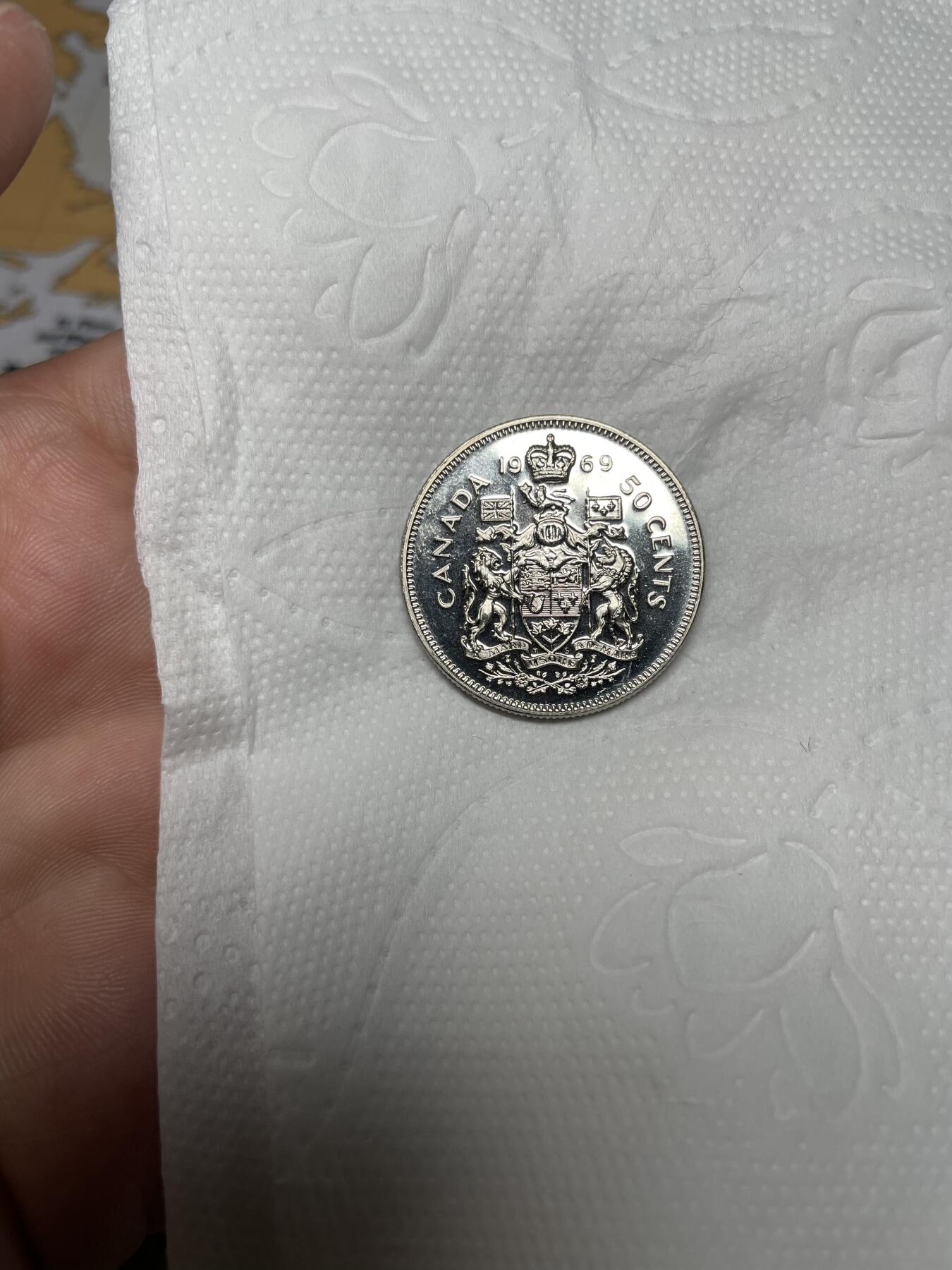 2024年集古藏今外币拍卖第八期-第5场—（总第75拍） 1969年加拿大50分