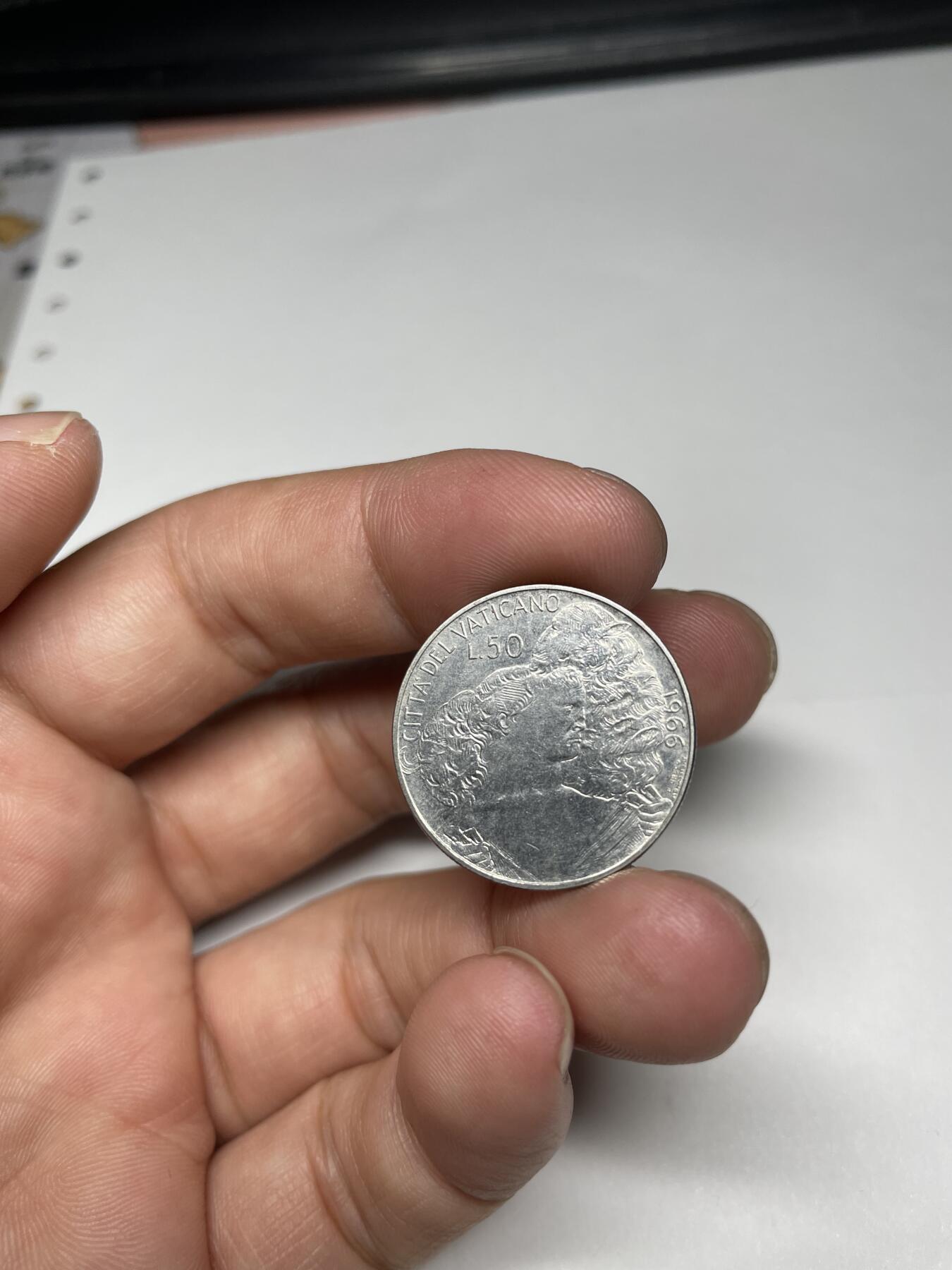 2024年集古藏今外币拍卖第八期-第5场—（总第75拍） 1966年梵蒂冈50里拉