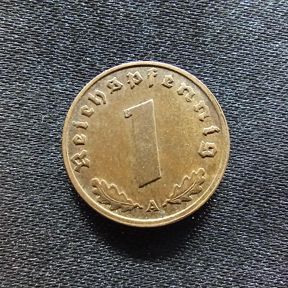 邮泉阁限时拍卖第九场 德国硬币专场二 二战德国1937年1芬尼A版