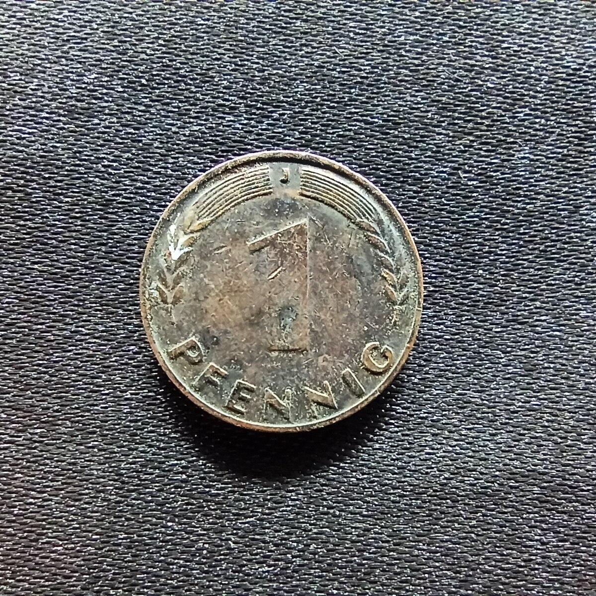 邮泉阁限时拍卖第九场 德国硬币专场二 德国1949年1芬尼J版