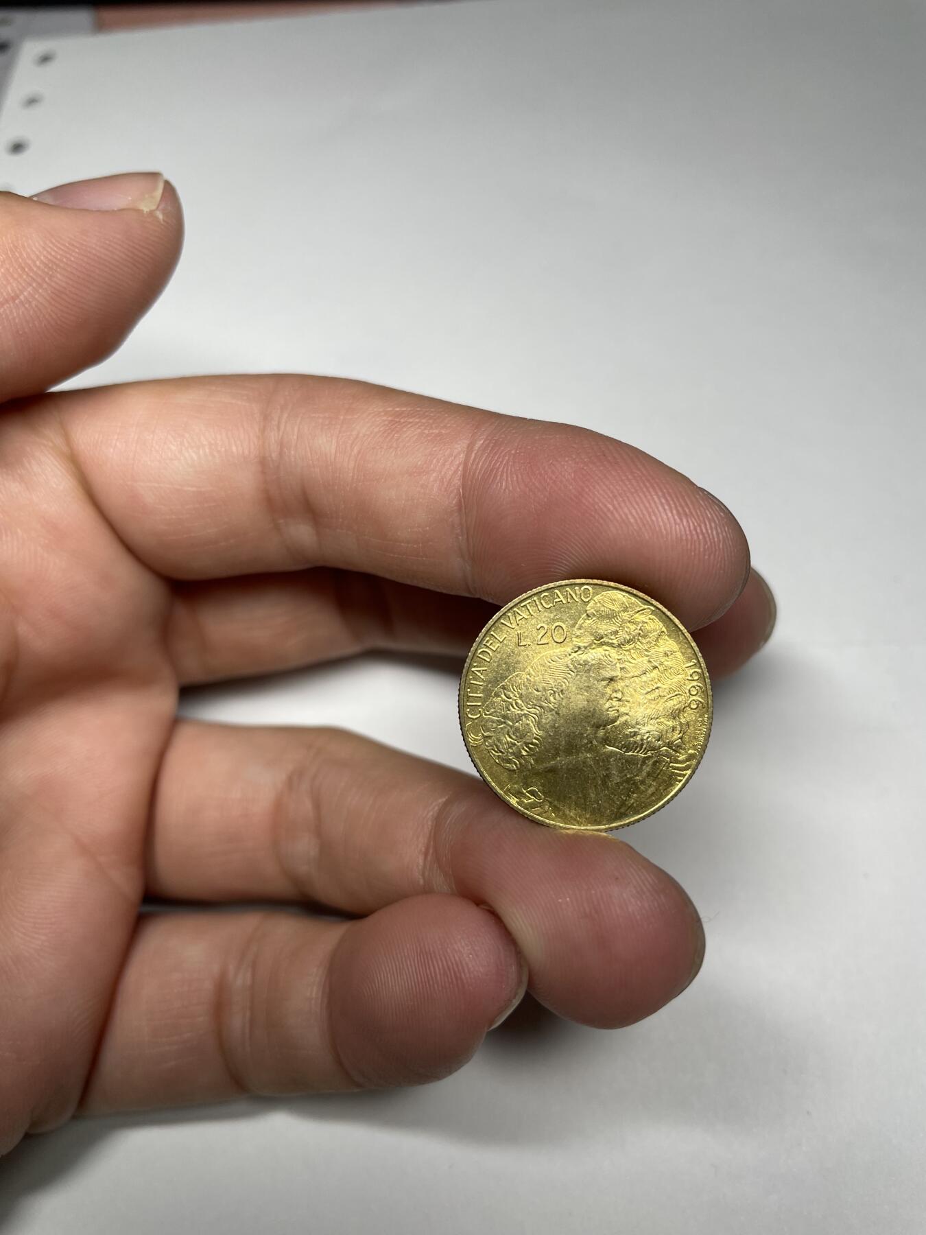 2024年集古藏今外币拍卖第八期-第5场—（总第75拍） 1966年梵蒂冈20里拉