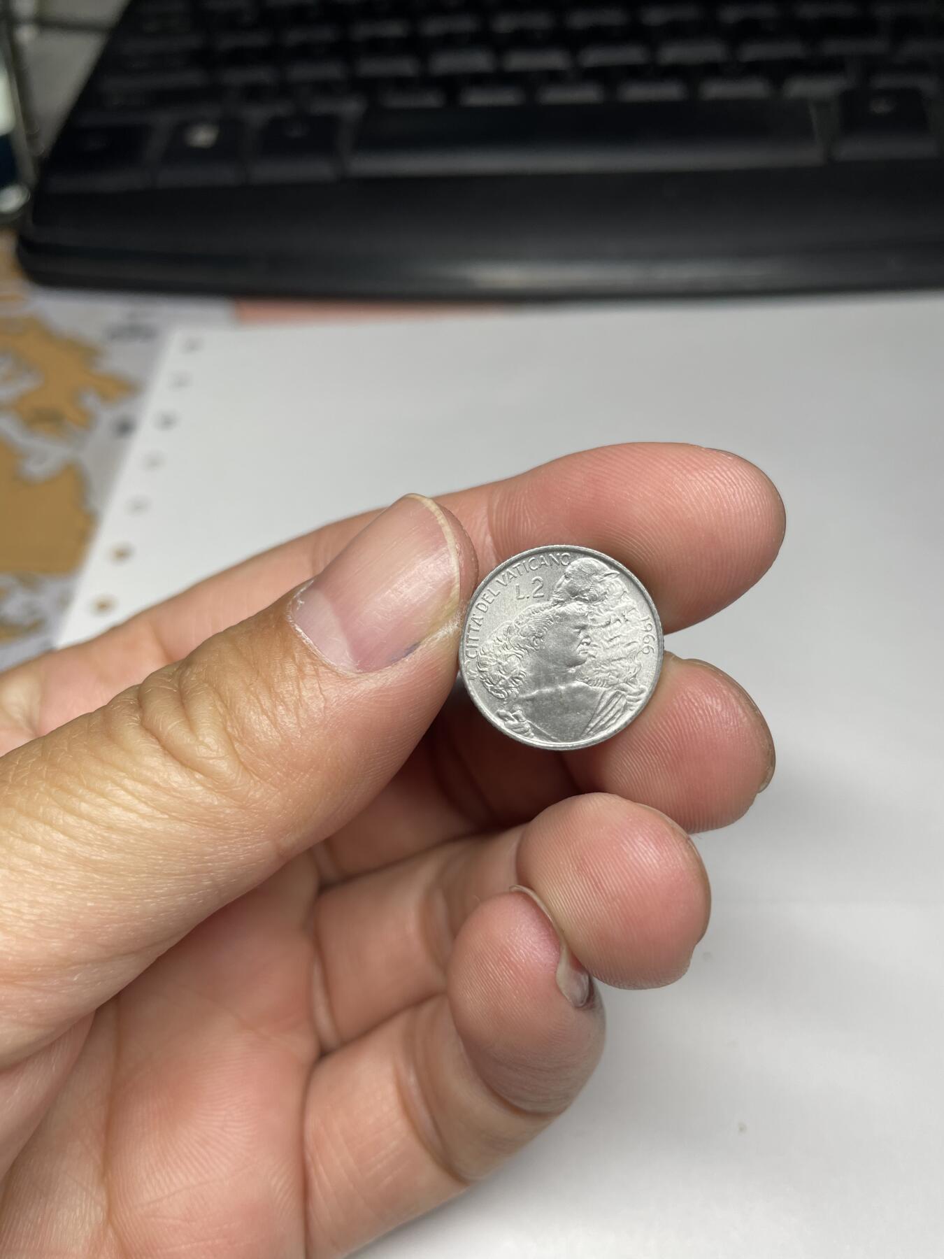 2024年集古藏今外币拍卖第八期-第5场—（总第75拍） 1966年梵蒂冈2里拉