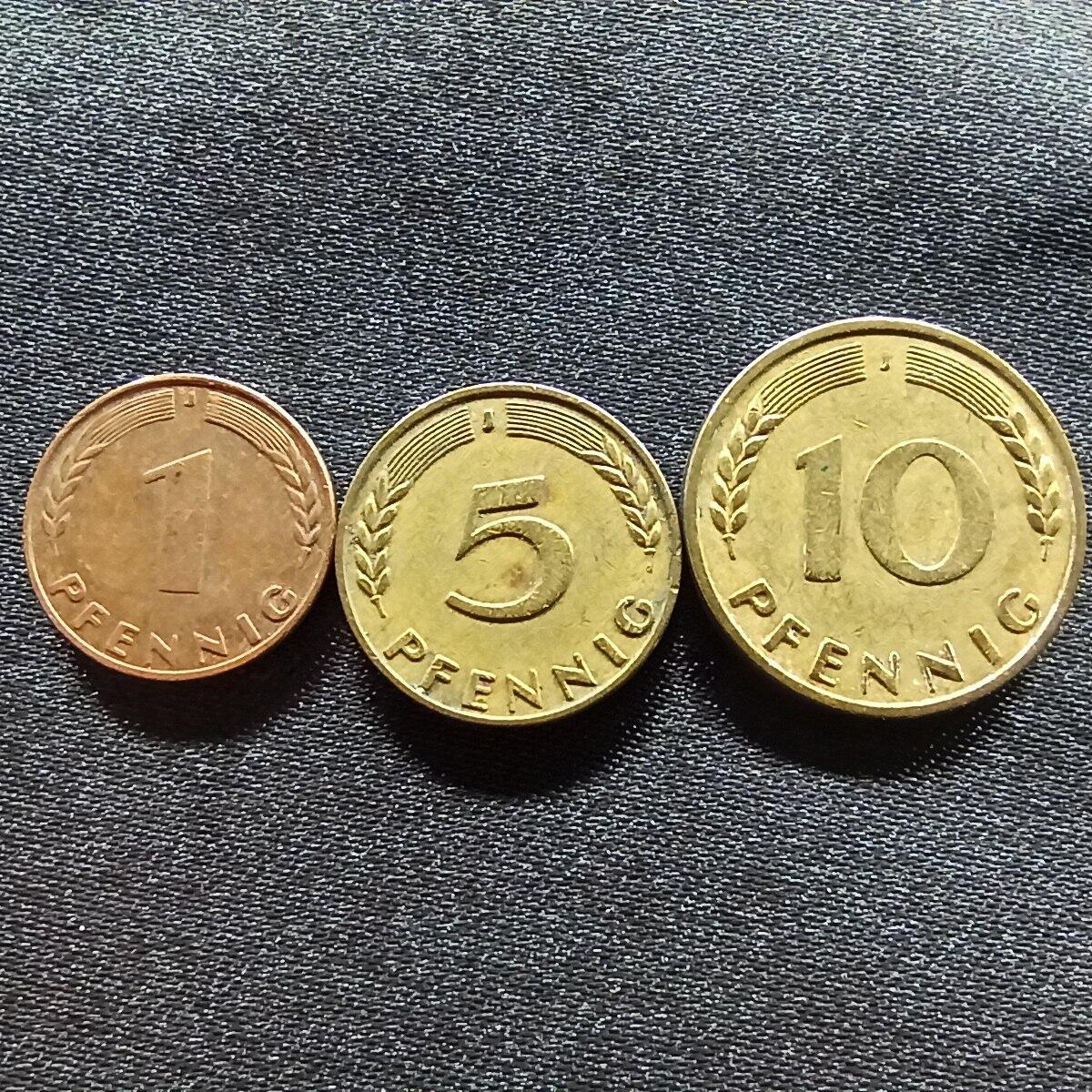 邮泉阁限时拍卖第九场 德国硬币专场二 德国1950年J版3枚