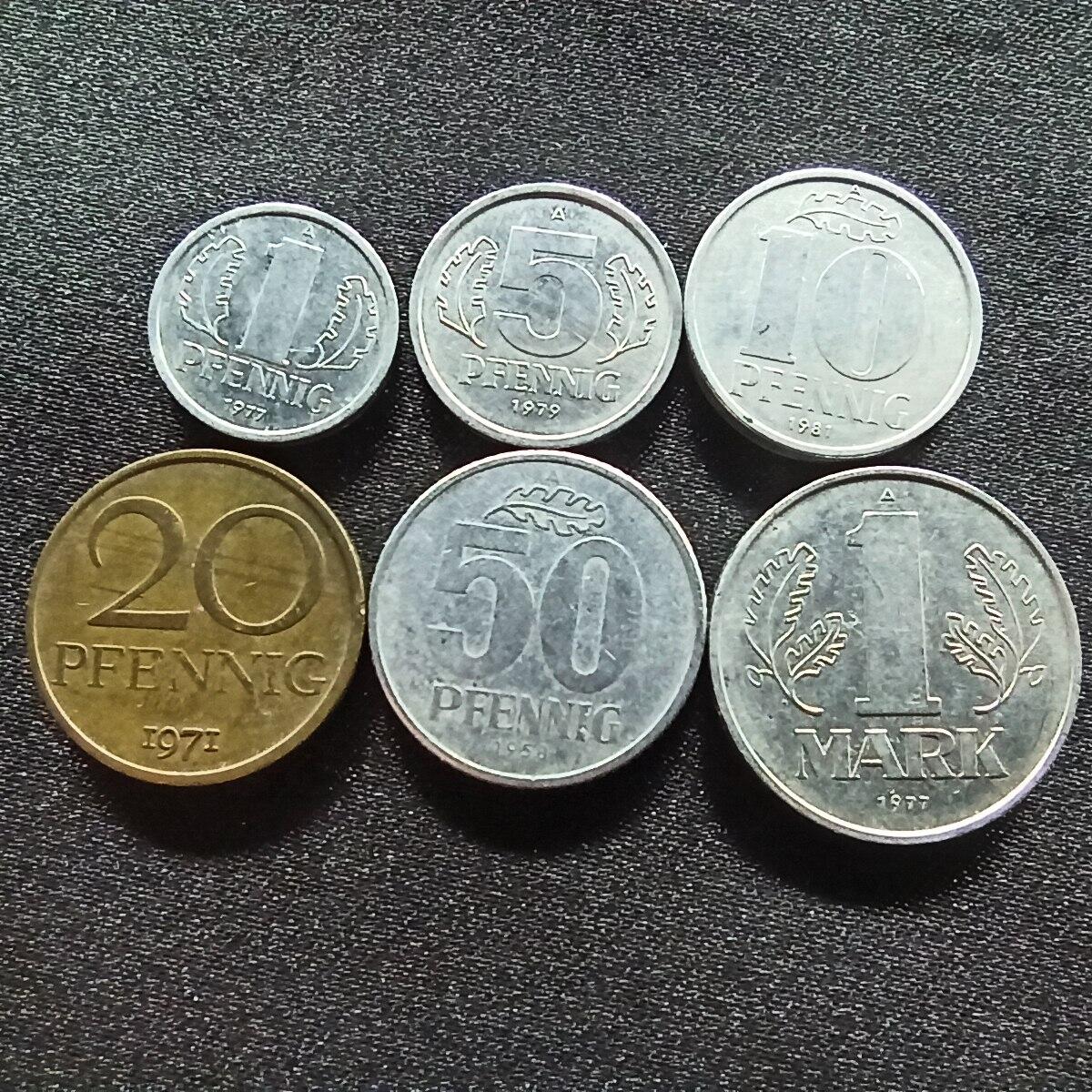 邮泉阁限时拍卖第九场 德国硬币专场二 东德6枚