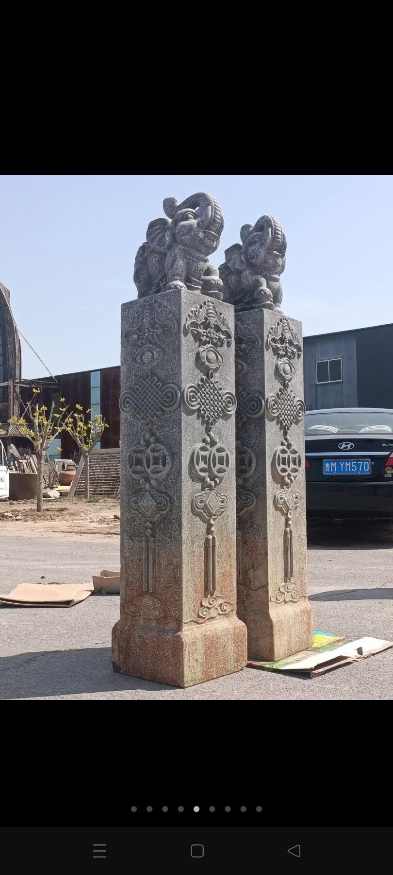 老青石～吉象 纯手工雕刻，刻工精美，会所     酒店      庭院    摆设佳品，全品