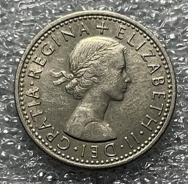神仙姐姐散币好品专场第四十六期 1966 年英国 6 便士