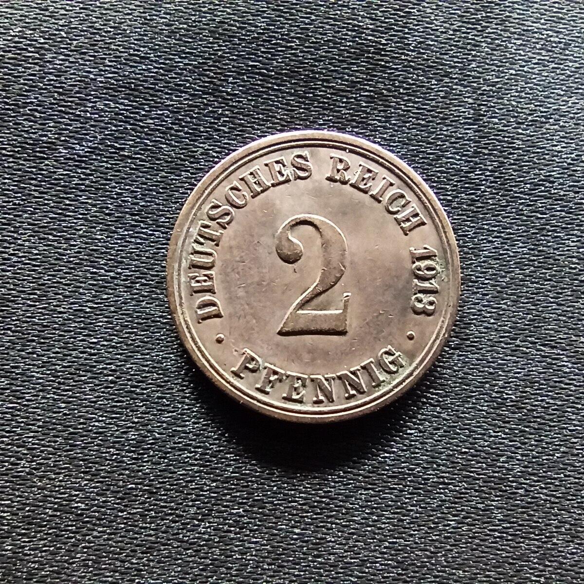 邮泉阁限时拍卖第九场 德国硬币专场二 德意志帝国1913年2芬尼A版