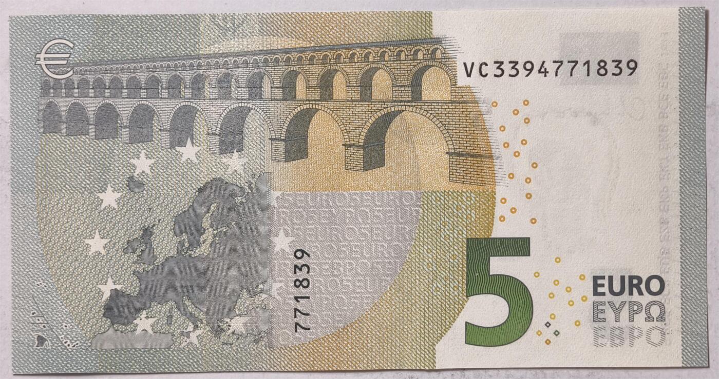 紫瑗钱币——第375期拍卖——纸币场 欧元 西班牙 2013年 加尔桥 5欧元 UNC