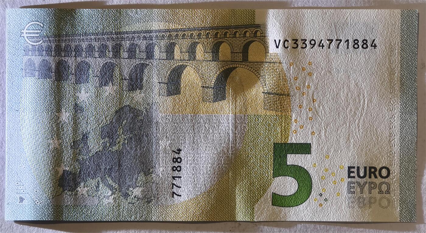 紫瑗钱币——第375期拍卖——纸币场 欧元 西班牙 2013年 加尔桥 5欧元 UNC