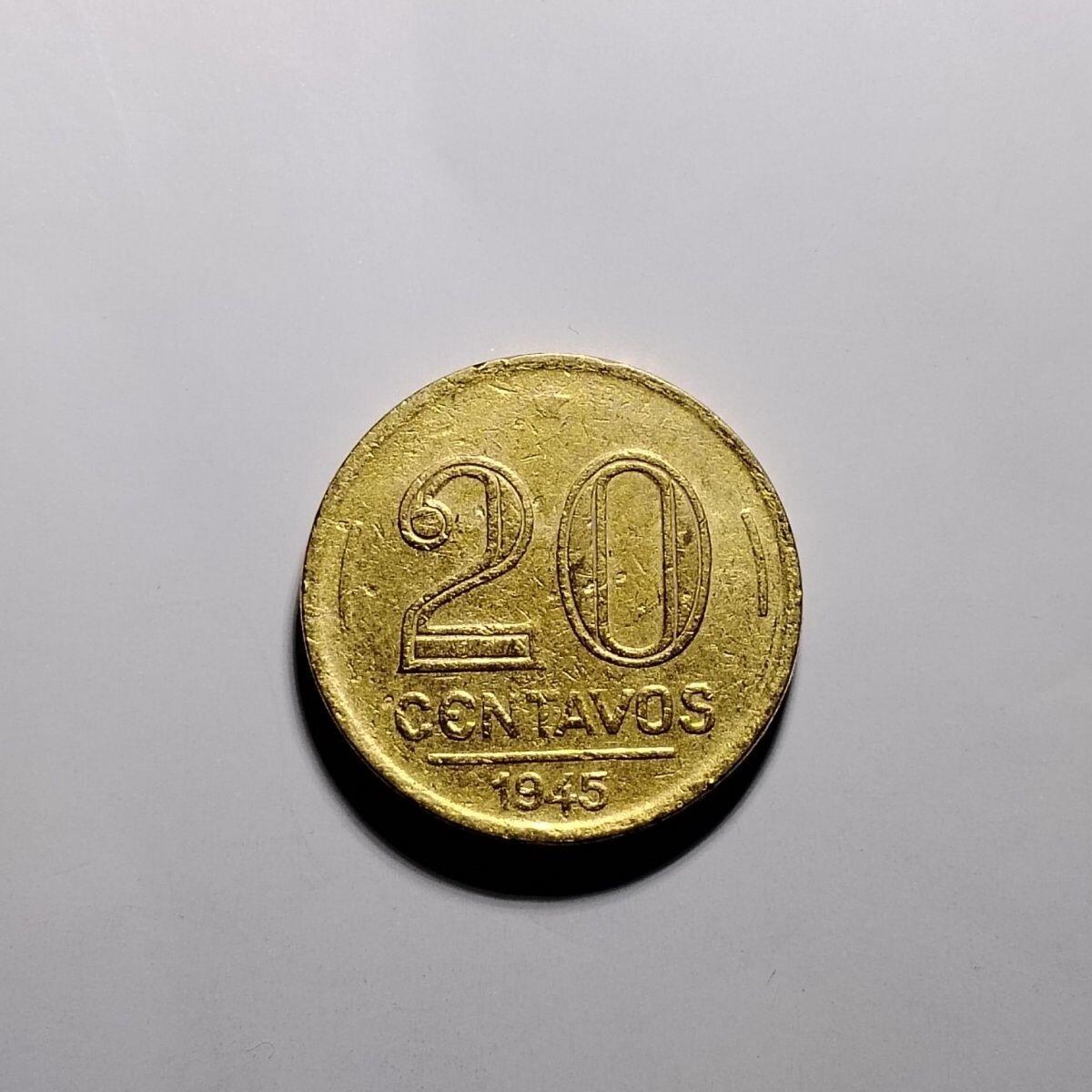 20240602 1945年巴西20分,保真按图发货5503