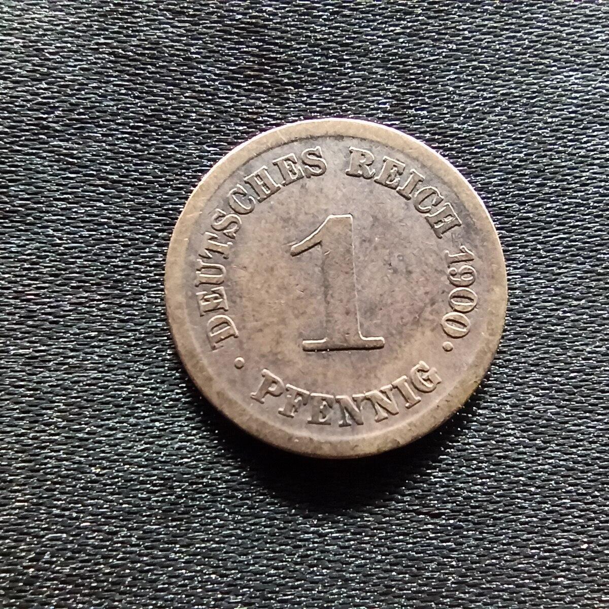 邮泉阁限时拍卖第九场 德国硬币专场二 德意志帝国1900年1芬尼E版