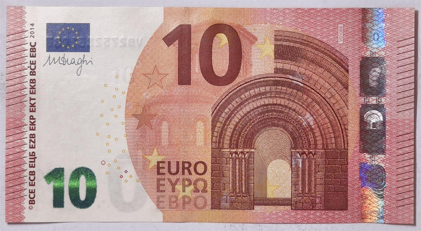 紫瑗钱币——第373期拍卖——纸币场 欧元 西班牙 2014年 圣天使桥 10欧元 UNC
