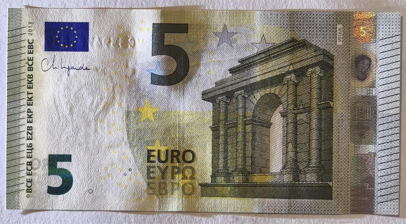 紫瑗钱币——第375期拍卖——纸币场 欧元 西班牙 2013年 加尔桥 5欧元 UNC