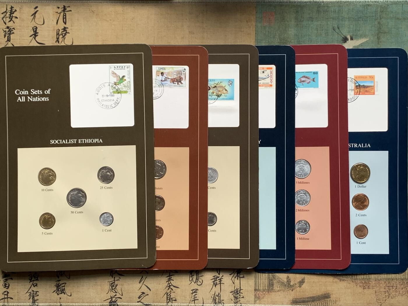 《竞宝斋》第276场- 周日，周一 2场连拍 （全场包邮） 富兰克林套币 澳大利亚+乌拉圭+埃塞俄比亚+伯利兹+冈比亚+突尼斯