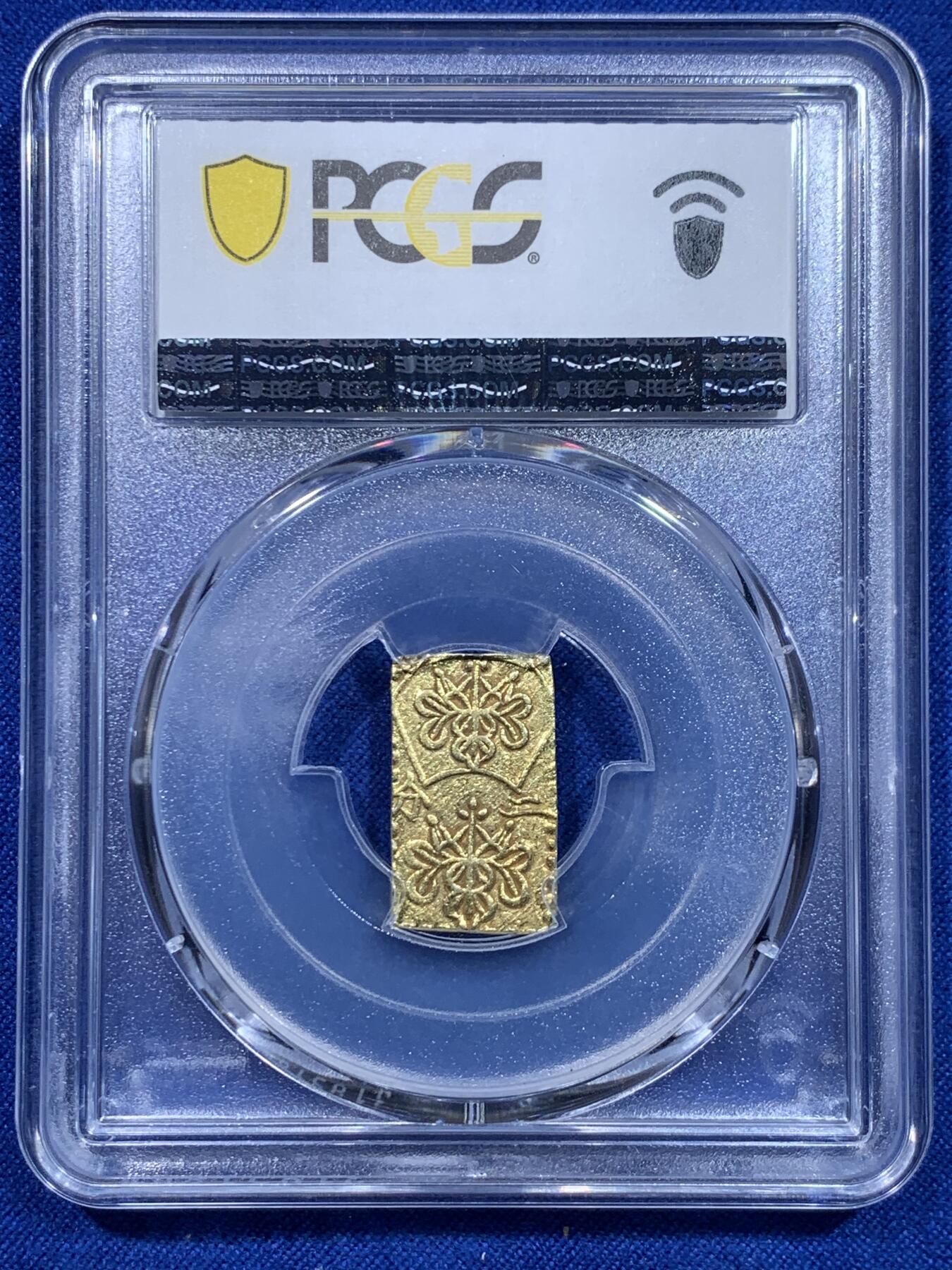 《竞宝斋》第276场- 周日，周一 2场连拍 （全场包邮） PCGS MS62 日本万延二分金明治型 亚军分 顶级品相 金黄状态非常好