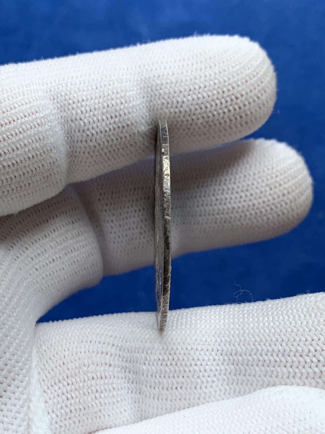 《竞宝斋》第276场- 周日，周一 2场连拍 （全场包邮） 法国 路易十四 太阳王  1705 半埃居银币 复打清晰 细节见图