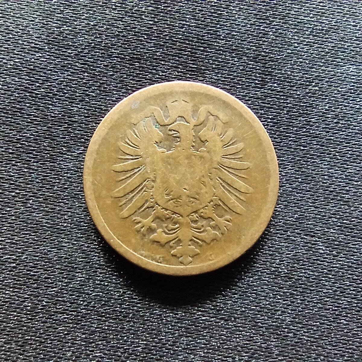 邮泉阁限时拍卖第九场 德国硬币专场二 德意志帝国1875年2芬尼G版