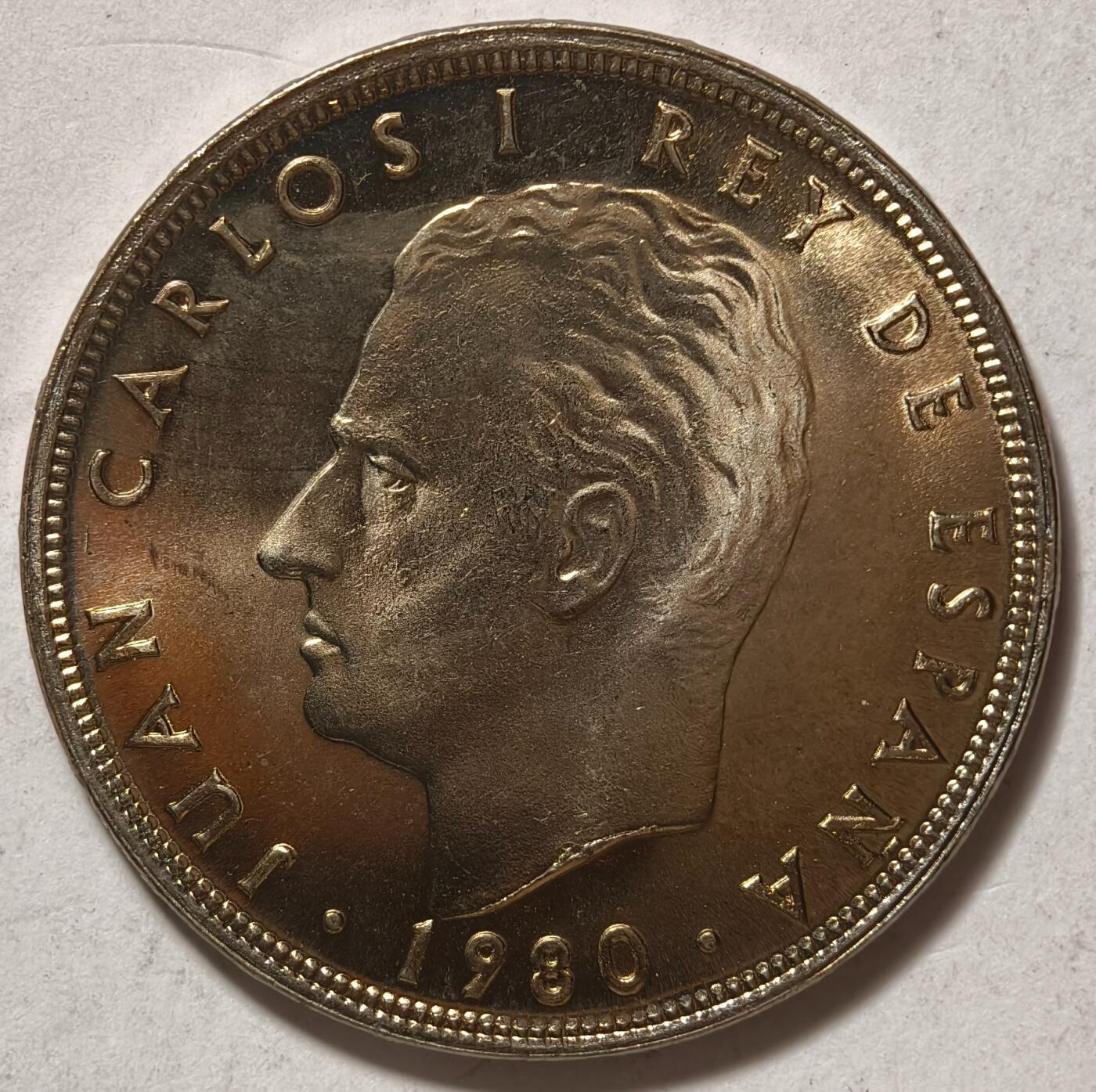 紫瑗钱币——第362期拍卖 西班牙 1980年 西班牙世界杯 100比塞塔 大镍币 BU