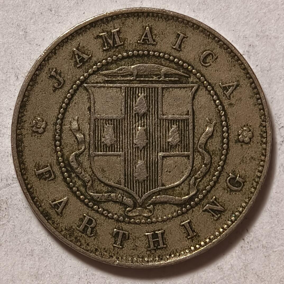 紫瑗钱币——第362期拍卖 英属牙买加 1934年 乔治五世 1/4分 法新 镍币