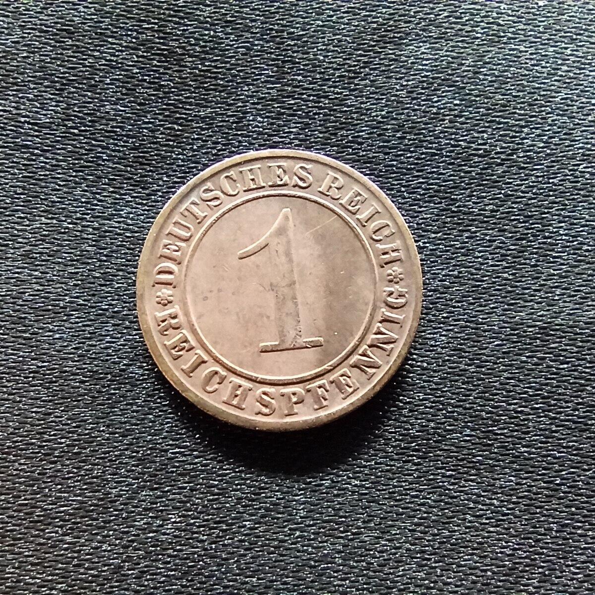 邮泉阁限时拍卖第九场 德国硬币专场二 德国1936年1芬尼A版