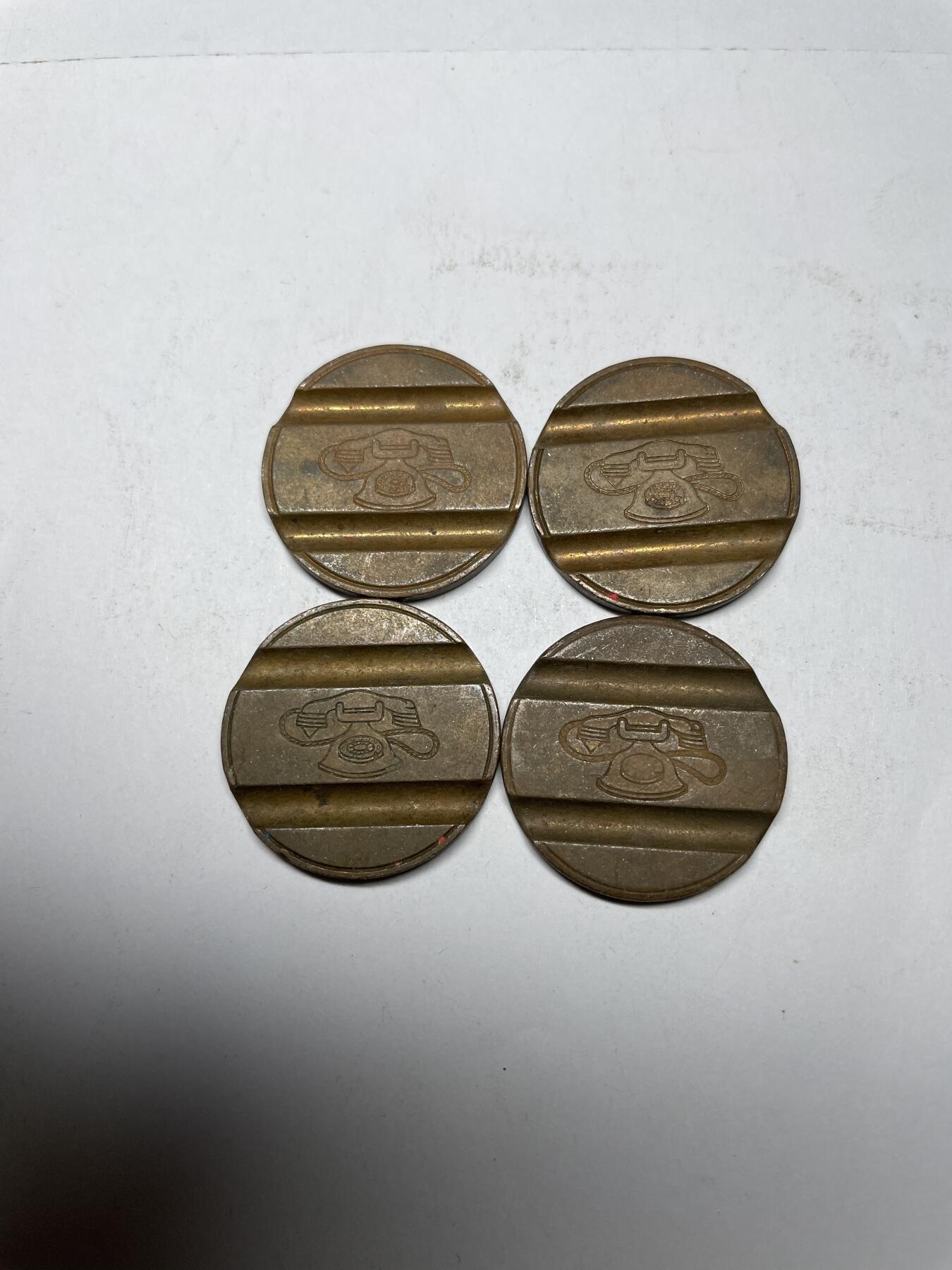 2024年集古藏今外币拍卖第八期-第6场—（总第76拍） 电话代用币四枚