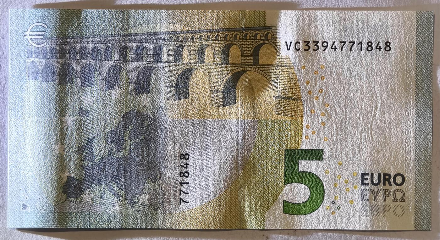 紫瑗钱币——第375期拍卖——纸币场 欧元 西班牙 2013年 加尔桥 5欧元 UNC