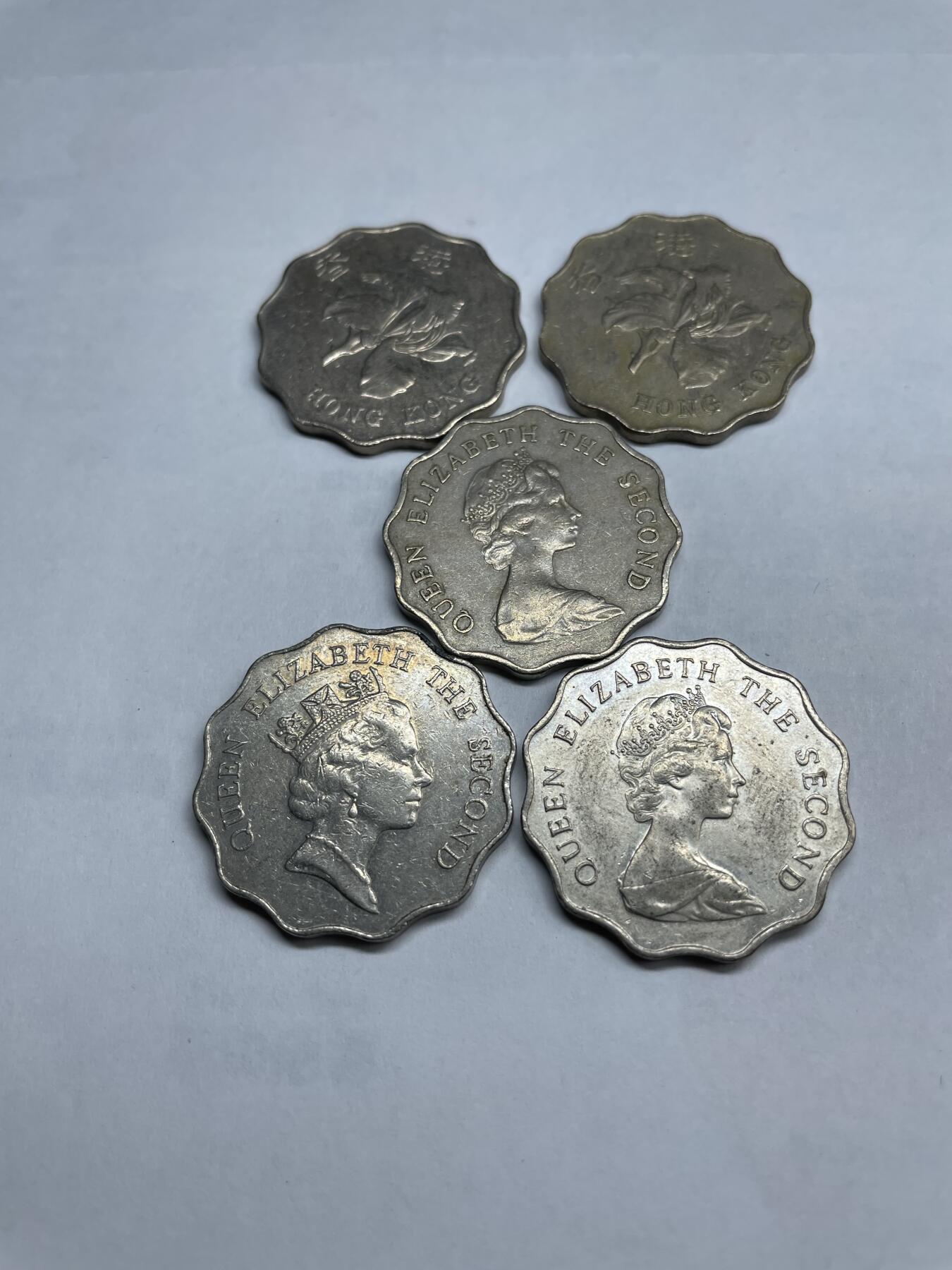 2024年集古藏今外币拍卖第八期-第6场—（总第76拍） 香港花边2元5枚