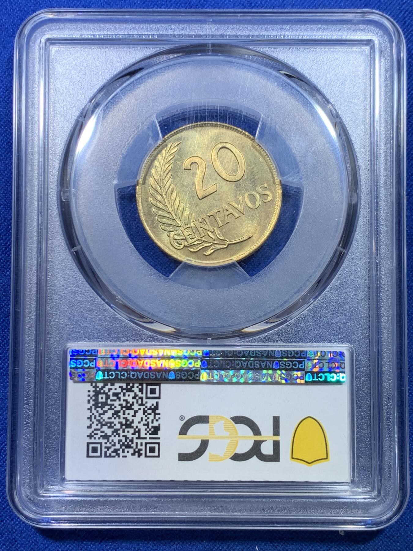 《竞宝斋》第276场- 周日，周一 2场连拍 （全场包邮） 5枚一组 秘鲁1965年精制套装 带蛇纹皮包装盒 PCGS鉴定 带证书 非常少见 基本上遇不到 市场价近千美金