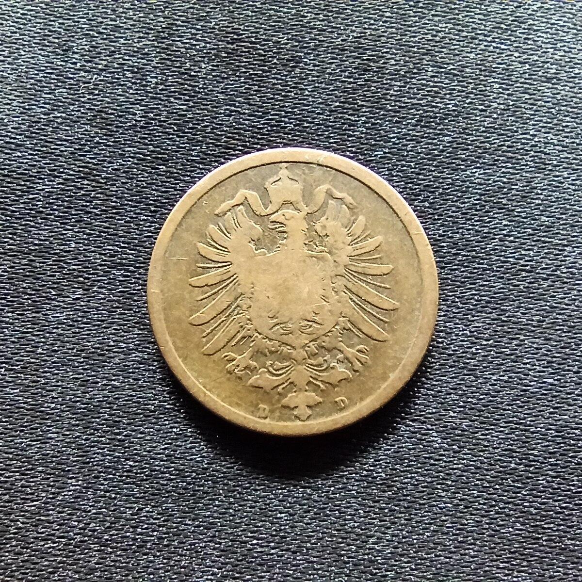 邮泉阁限时拍卖第九场 德国硬币专场二 德意志帝国1875年2芬尼D版