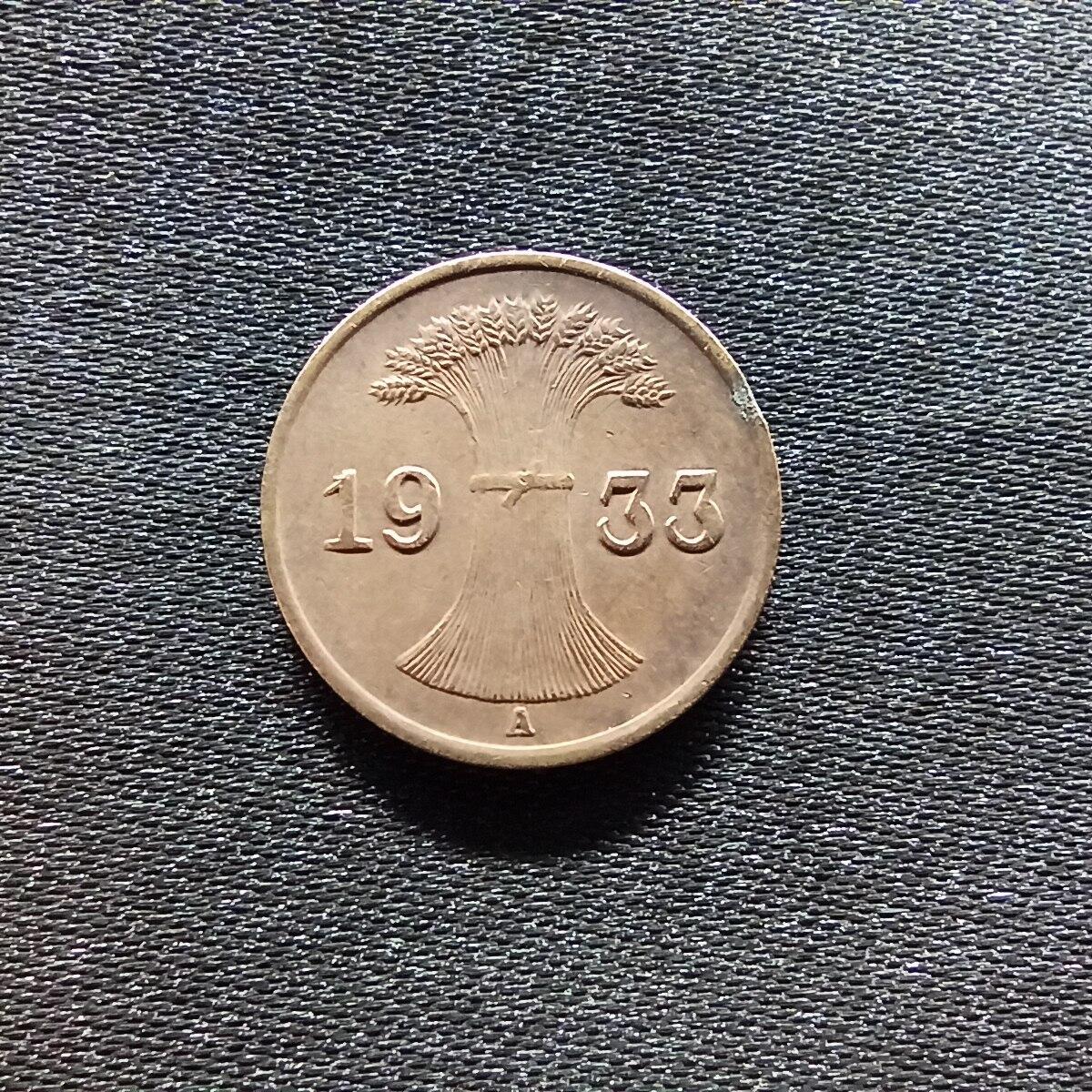 邮泉阁限时拍卖第九场 德国硬币专场二 德国1936年1芬尼A版