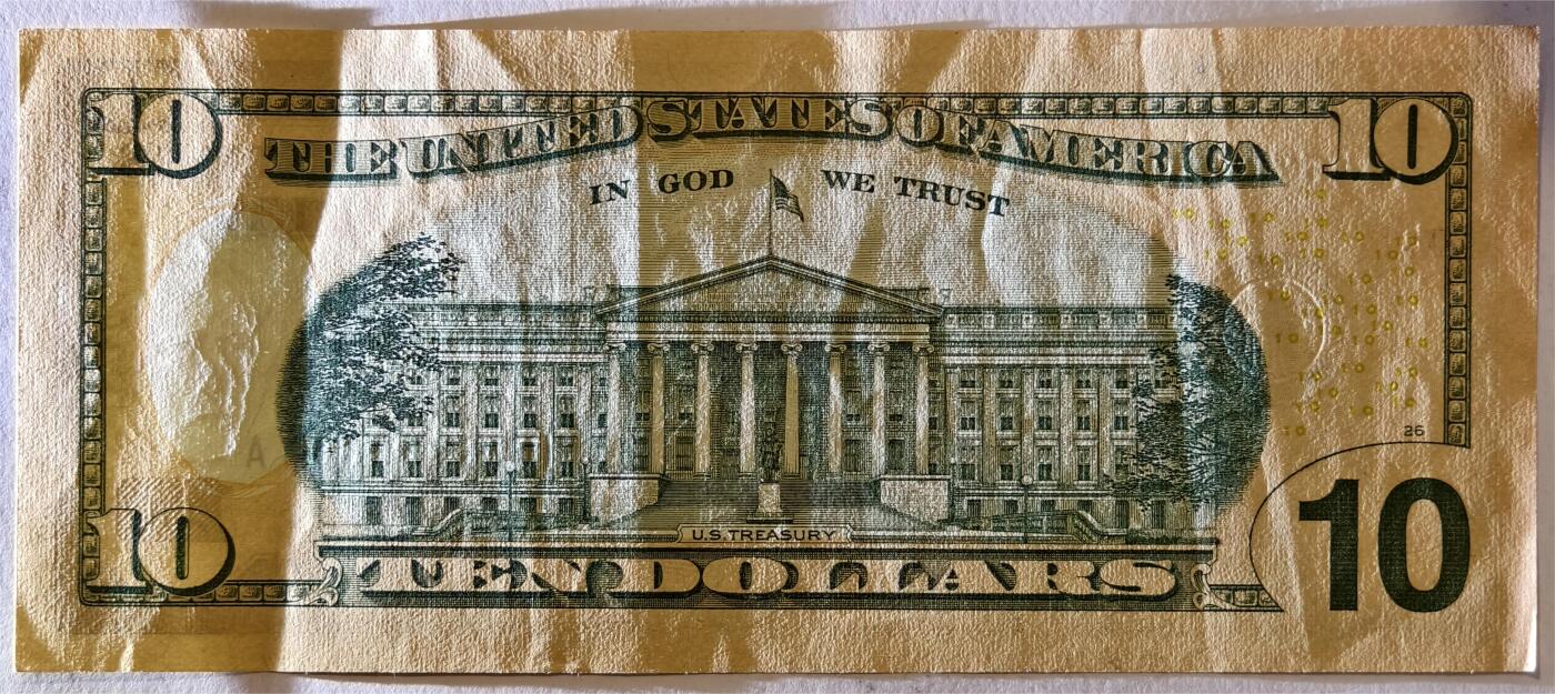 紫瑗钱币——第375期拍卖——纸币场 美国 2013年 D版 无序列 亚历山大·汉密尔顿 10美元 彩色版 AU