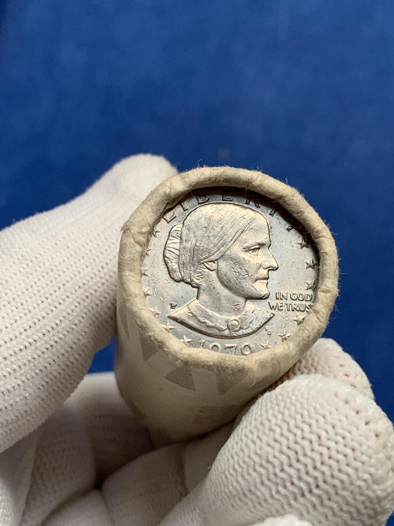 《竞宝斋》第276场- 周日，周一 2场连拍 （全场包邮） 美国1979年一元硬币 苏珊安东尼 一卷 细节见图